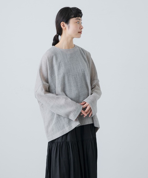 かぐれ（カグレ）の「ウールガーゼワイドプルオーバー（Tシャツ