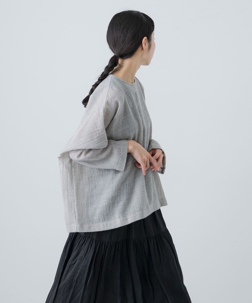 美品 かぐれ ウールガーゼワイドプルオーバー 24AW 完売品 美品 かぐれ ウールガーゼワイドプルオーバー 24AW 完売品