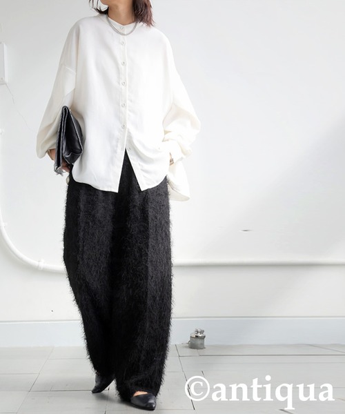 antiqua(アンティカ)の「フェザーパンツ(その他パンツ・レディース・ホワイト/ブラック・R/P)」の12枚目の写真