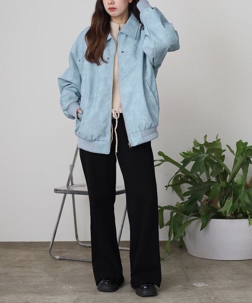 ROOPTOKYO(ループトウキョウ)の「Zip Up Short Blouson/ジップアップブルゾン(ブルゾン・レディース・ブルー/ブラック/ピンク・M/L)」の21枚目の写真