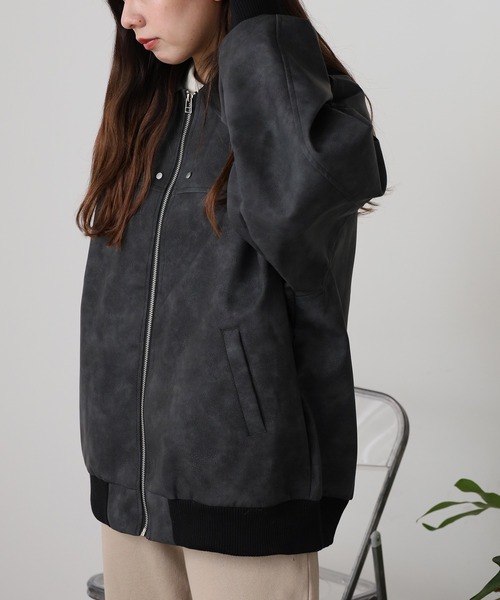 ROOPTOKYO(ループトウキョウ)の「Zip Up Short Blouson/ジップアップブルゾン(ブルゾン・レディース・ブルー/ブラック/ピンク・M/L)」の15枚目の写真