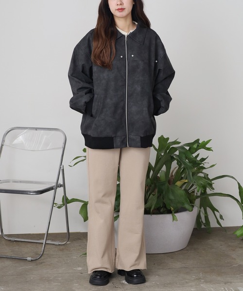 ROOPTOKYO(ループトウキョウ)の「Zip Up Short Blouson/ジップアップブルゾン(ブルゾン・レディース・ブルー/ブラック/ピンク・M/L)」の18枚目の写真