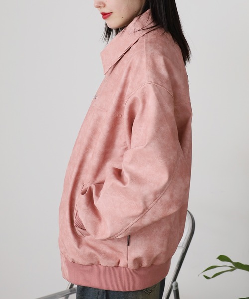 ROOPTOKYO(ループトウキョウ)の「Zip Up Short Blouson/ジップアップブルゾン(ブルゾン・レディース・ブルー/ブラック/ピンク・M/L)」の12枚目の写真
