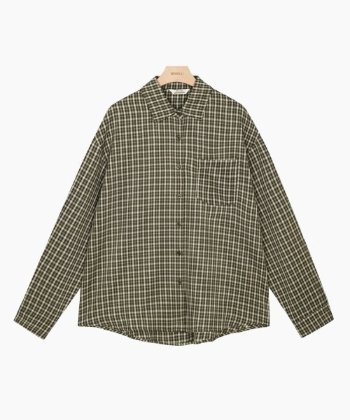 BEIDELLI（ベイデリー）の「[BELLIDE MADE] ビンテージチェックルーズフィットシャツ（シャツ/ブラウス・レディース・ブラック/カーキ/レッド・FREE）」の20枚目の写真