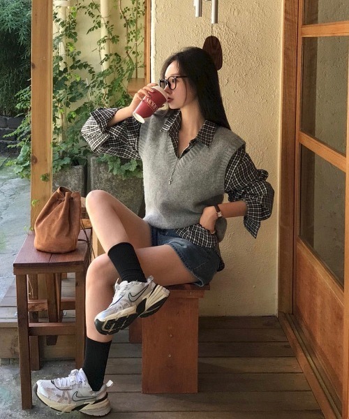 BEIDELLI（ベイデリー）の「[BELLIDE MADE] ビンテージチェックルーズフィットシャツ（シャツ/ブラウス・レディース・ブラック/カーキ/レッド・FREE）」の17枚目の写真