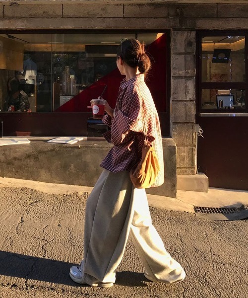 BEIDELLI（ベイデリー）の「[BELLIDE MADE] ビンテージチェックルーズフィットシャツ（シャツ/ブラウス・レディース・ブラック/カーキ/レッド・FREE）」の13枚目の写真