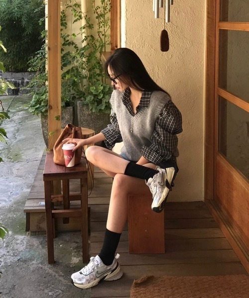 BEIDELLI（ベイデリー）の「[BELLIDE MADE] ビンテージチェックルーズフィットシャツ（シャツ/ブラウス・レディース・ブラック/カーキ/レッド・FREE）」の18枚目の写真