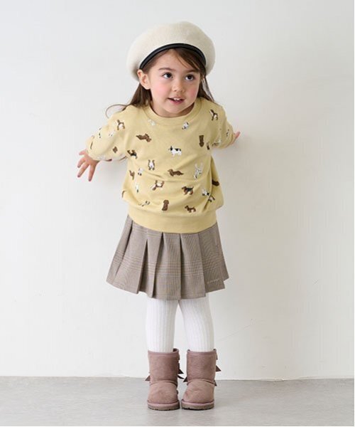 petit main(プティマイン)の「リボンムートンブーツ(ブーツ・キッズ・モカ/ベージュ/ブラック・15cm/14cm/19cm/18cm/17cm/16cm)」の15枚目の写真