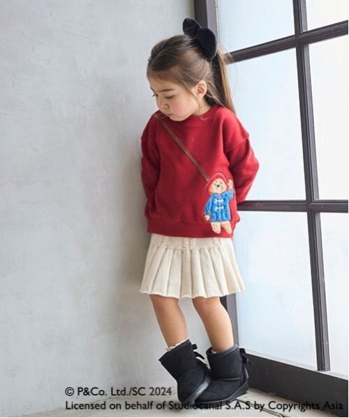 petit main(プティマイン)の「リボンムートンブーツ(ブーツ・キッズ・モカ/ベージュ/ブラック・15cm/14cm/19cm/18cm/17cm/16cm)」の19枚目の写真