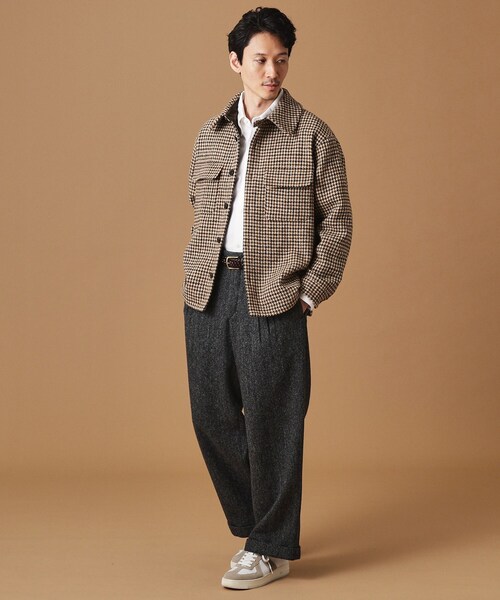 40ｃｔ＆525（フォーティーカラッツアンドゴーニーゴ）の「◆ガンクラブツィード ブルゾン（ブルゾン・メンズ・ベージュ系1・02/03/01/04）」の5枚目の写真