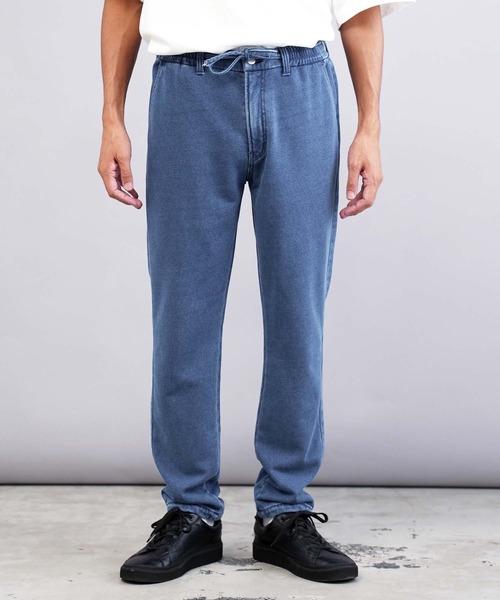 jiggys shop（ジギーズショップ）の「裏毛スウェットデニムテーパードイージーパンツ（デニムパンツ・メンズ・ブルー系その他2/ブルー系その他3/ブルー系その他・LARGE/X-LARGE/MEDIUM/SMALL）」の11枚目の写真