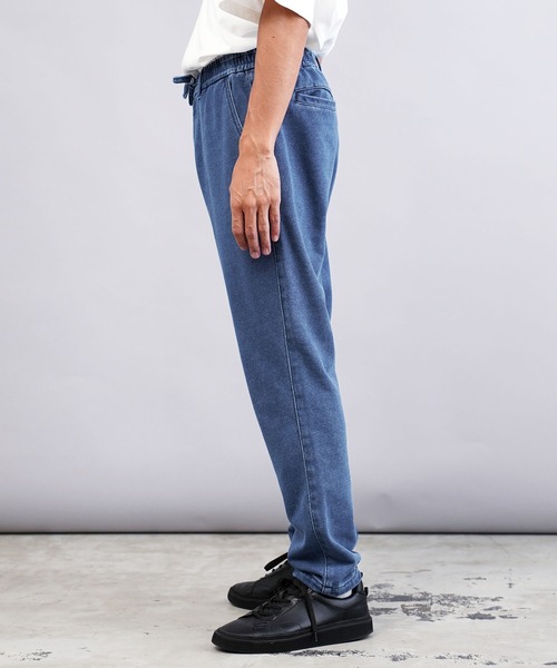 jiggys shop（ジギーズショップ）の「裏毛スウェットデニムテーパードイージーパンツ（デニムパンツ・メンズ・ブルー系その他2/ブルー系その他3/ブルー系その他・LARGE/X-LARGE/MEDIUM/SMALL）」の12枚目の写真