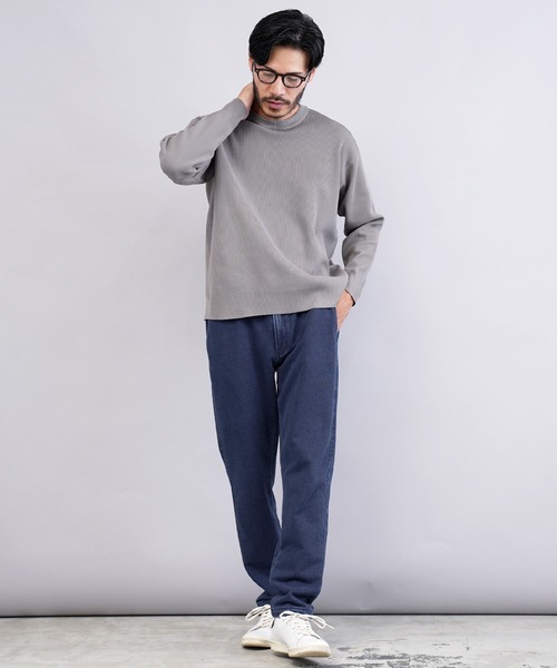 jiggys shop（ジギーズショップ）の「裏毛スウェットデニムテーパードイージーパンツ（デニムパンツ・メンズ・ブルー系その他2/ブルー系その他3/ブルー系その他・LARGE/X-LARGE/MEDIUM/SMALL）」の8枚目の写真