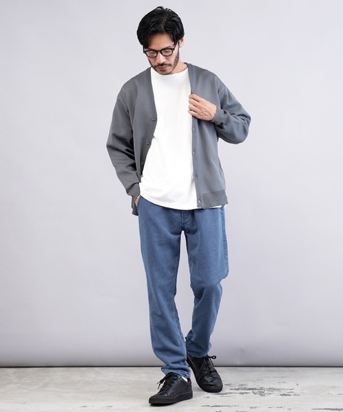 jiggys shop（ジギーズショップ）の「裏毛スウェットデニムテーパードイージーパンツ（デニムパンツ・メンズ・ブルー系その他2/ブルー系その他3/ブルー系その他・LARGE/X-LARGE/MEDIUM/SMALL）」の10枚目の写真