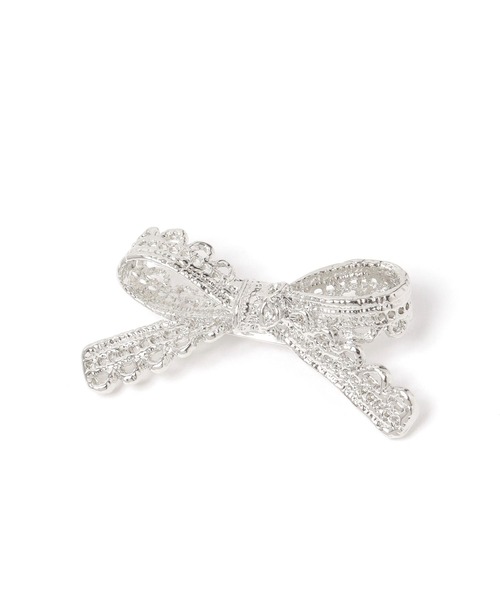 Heather（ヘザー）の「リボンモチーフブローチ　232961（ブローチ/コサージュ・レディース・ゴールド/シルバー・ONE SIZE）」の6枚目の写真