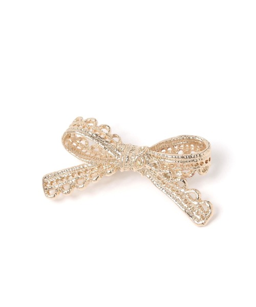 Heather（ヘザー）の「リボンモチーフブローチ　232961（ブローチ/コサージュ・レディース・ゴールド/シルバー・ONE SIZE）」の7枚目の写真