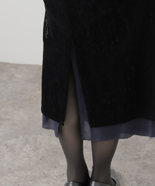 plage(プラージュ)の「JANE SMITH/ジェーンスミス FLOCKY LACE LAYED スカート(スカート・レディース・ブラック・FREE)」の18枚目の写真