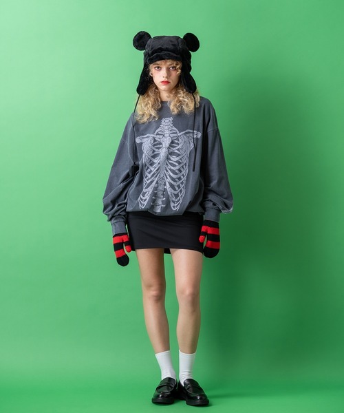 セール】an meets zakka クマ耳イヤーフラップファーフード