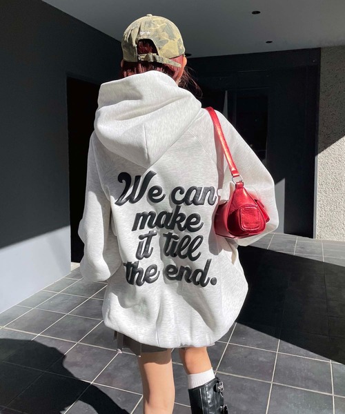 バックロゴドルマンパーカーワンピース（ワンピース）｜SPIRALGIRL（スパイラルガール）