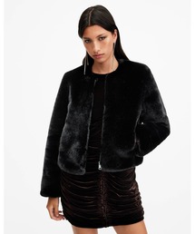 ALLSAINTS（オールセインツ）の「FLORENCE FAUX FUR CROPPED COAT | FLORENCE フェイク ファー クロップド コート（その他アウター）」
