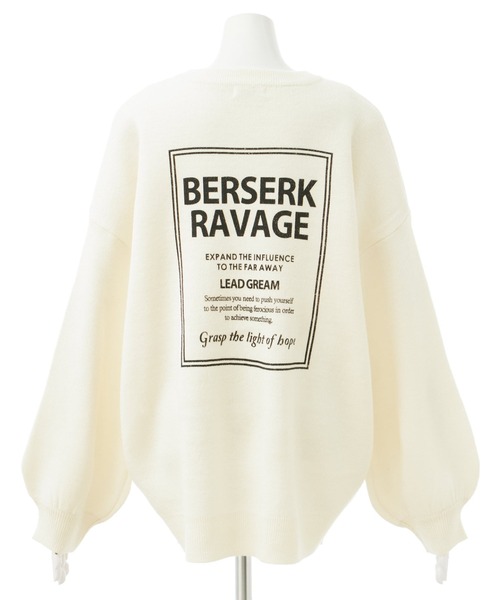 INGNI（イング）の「バックボックスロゴチュニックニット（ニット/セーター・レディース・ホワイト×ブラック/ブラック×ホワイト/グレー系その他3・M）」の6枚目の写真