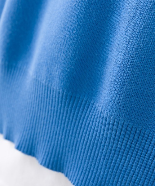 OMNES(オムネス)の「スウェットライクニットサイドリボンアンサンブル(アンサンブル・レディース・モカ/ブルー/グレー/グレイッシュベージュ/ブラック・FREE)」の6枚目の写真