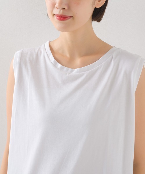 OMNES(オムネス)の「スウェットライクニットサイドリボンアンサンブル(アンサンブル・レディース・モカ/ブルー/グレー/グレイッシュベージュ/ブラック・FREE)」の7枚目の写真