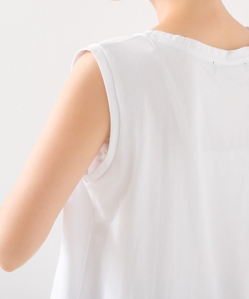 OMNES(オムネス)の「スウェットライクニットサイドリボンアンサンブル(アンサンブル・レディース・モカ/ブルー/グレー/グレイッシュベージュ/ブラック・FREE)」の9枚目の写真