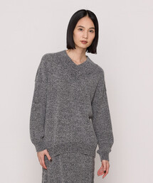 【セットアップ対応】ブークレー和紙 Vネックプルオーパー