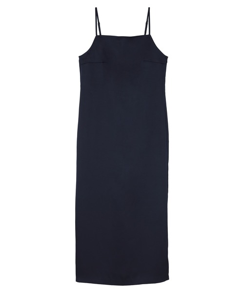 UR'S（ユアーズ）の「サテンキャミソールワンピース（ワンピース・レディース・ネイビー/ブラック/チャコール/ベージュ・M/S/L）」の6枚目の写真