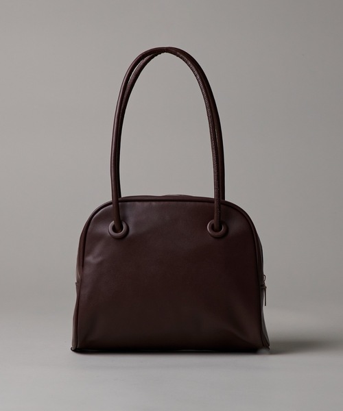 folka（フォルカ）の「3ー11E108 PUレザー ロングショルダー ハンドバッグ（ショルダーバッグ・レディース・ダークブラウン/ベージュ/ブラック/ホワイト・ONESIZE）」の3枚目の写真