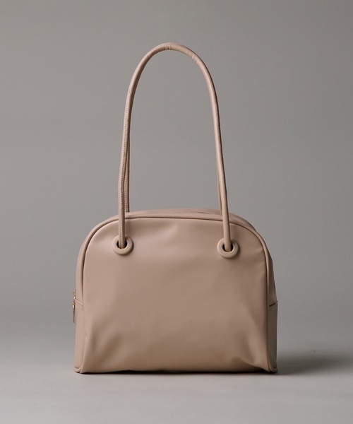 folka（フォルカ）の「3ー11E108 PUレザー ロングショルダー ハンドバッグ（ショルダーバッグ・レディース・ダークブラウン/ベージュ/ブラック/ホワイト・ONESIZE）」の4枚目の写真
