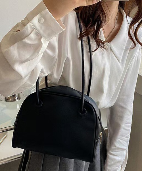 folka（フォルカ）の「3ー11E108 PUレザー ロングショルダー ハンドバッグ（ショルダーバッグ・レディース・ダークブラウン/ベージュ/ブラック/ホワイト・ONESIZE）」の6枚目の写真