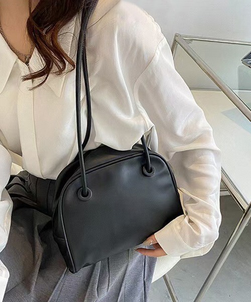 folka（フォルカ）の「3ー11E108 PUレザー ロングショルダー ハンドバッグ（ショルダーバッグ・レディース・ダークブラウン/ベージュ/ブラック/ホワイト・ONESIZE）」の8枚目の写真