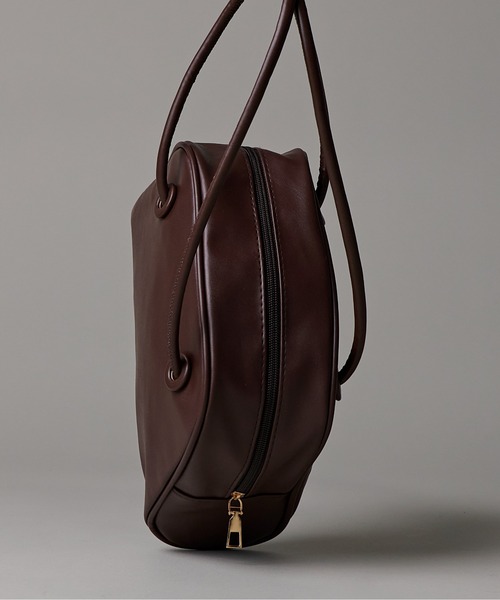 folka（フォルカ）の「3ー11E108 PUレザー ロングショルダー ハンドバッグ（ショルダーバッグ・レディース・ダークブラウン/ベージュ/ブラック/ホワイト・ONESIZE）」の18枚目の写真