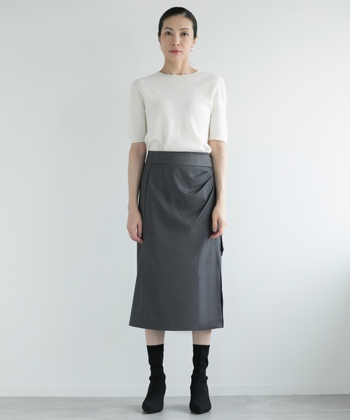 【DECADE】ウール100％半袖ニット（ニット/セーター）｜DECADE CLASSIC（ディケイド クラシック）