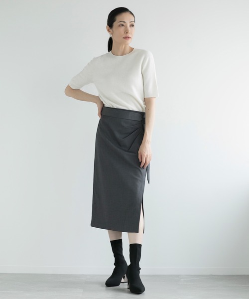 【DECADE】ウール100％半袖ニット（ニット/セーター）｜DECADE CLASSIC（ディケイド クラシック）