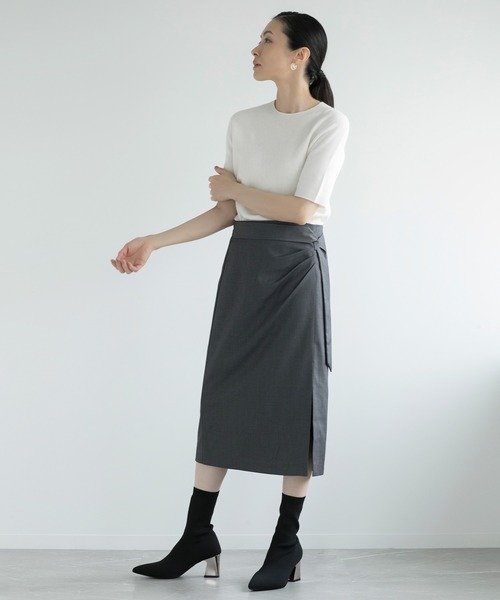 【DECADE】ウール100％半袖ニット（ニット/セーター）｜DECADE CLASSIC（ディケイド クラシック）