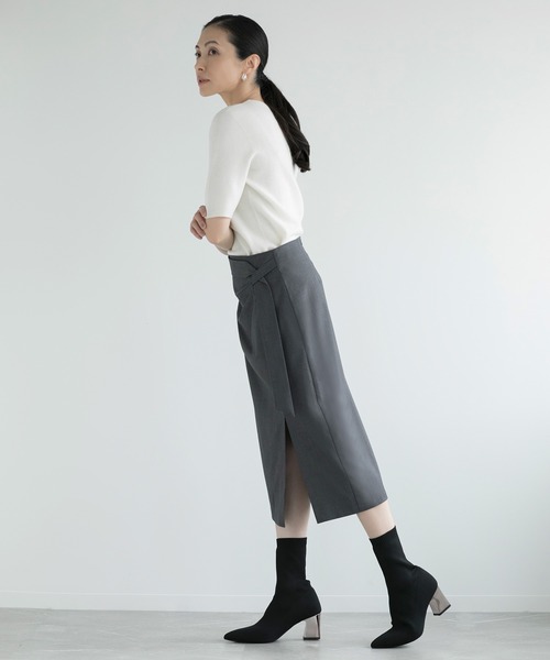 【DECADE】ウール100％半袖ニット（ニット/セーター）｜DECADE CLASSIC（ディケイド クラシック）