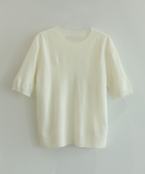 【DECADE】ウール100％半袖ニット（ニット/セーター）｜DECADE CLASSIC（ディケイド クラシック）