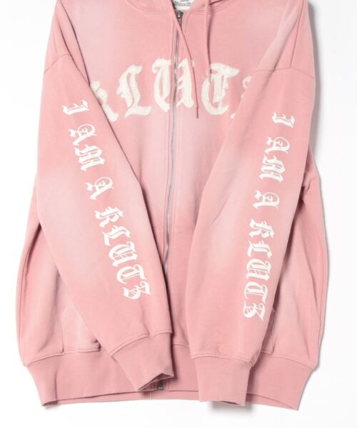 SPINNS（スピンズ）の「ヴィンテージライクセンターロゴジップパーカー（パーカー・メンズ・ブルー/ブラック系その他/ブラウン/ピンク/ブラック・ONESIZE）」の7枚目の写真