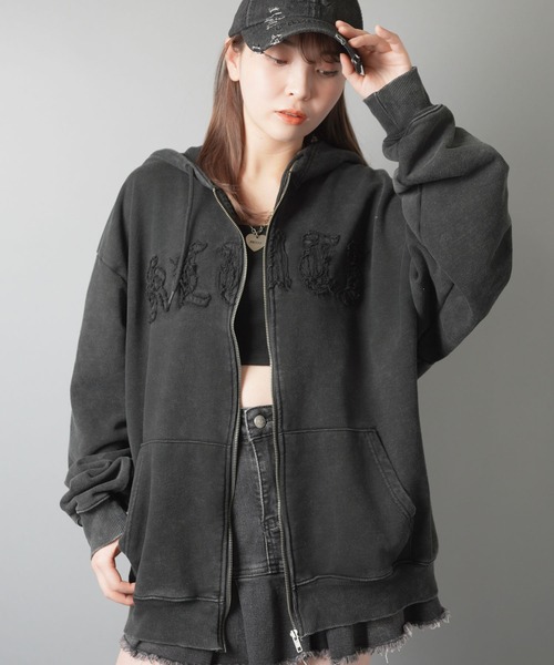 SPINNS（スピンズ）の「ヴィンテージライクセンターロゴジップパーカー（パーカー・メンズ・ブルー/ブラック系その他/ブラウン/ピンク/ブラック・ONESIZE）」の20枚目の写真