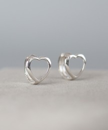 KAM.accessory/silver925/金属アレルギー対応/ミニフープピアス/ハートピアス
