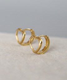 KAM.accessory/silver925/金属アレルギー対応/ミニフープピアス/ハートピアス