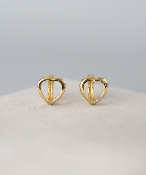 CERCA(チェルカ)の「KAM.accessory/silver925/金属アレルギー対応/ミニフープピアス/ハートピアス(ピアス(両耳用)・レディース・シルバー/ゴールド・FREE)」の16枚目の写真
