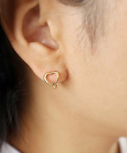 CERCA(チェルカ)の「KAM.accessory/silver925/金属アレルギー対応/ミニフープピアス/ハートピアス(ピアス(両耳用)・レディース・シルバー/ゴールド・FREE)」の14枚目の写真
