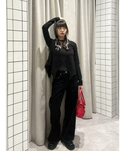 LAGUA GEM(ラグアジェム)の「SIDE DESIGN トップス(Tシャツ/カットソー・レディース・グレー/ホワイト/ブラック・FREE)」の19枚目の写真