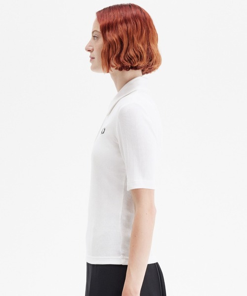 フレッドペリー Ribbed Polo Shirt ポロシャツ セール】Ribbed Polo Shirt／リブポロシャツ（ポロシャツ
