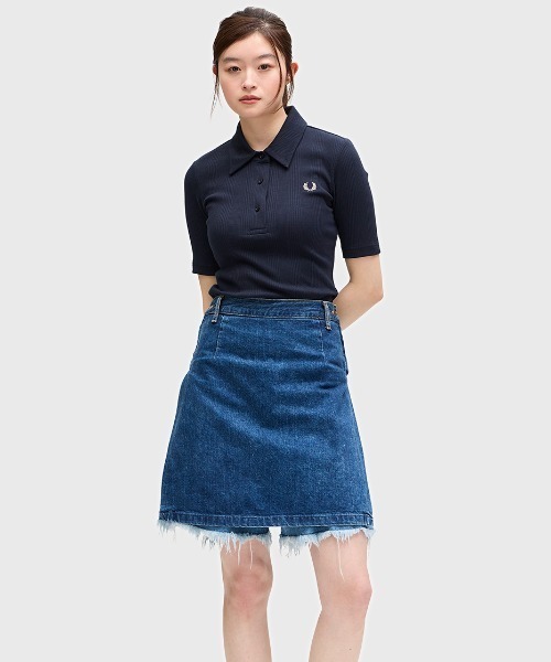 Ribbed Polo Shirt／リブポロシャツ（ポロシャツ）｜FRED PERRY