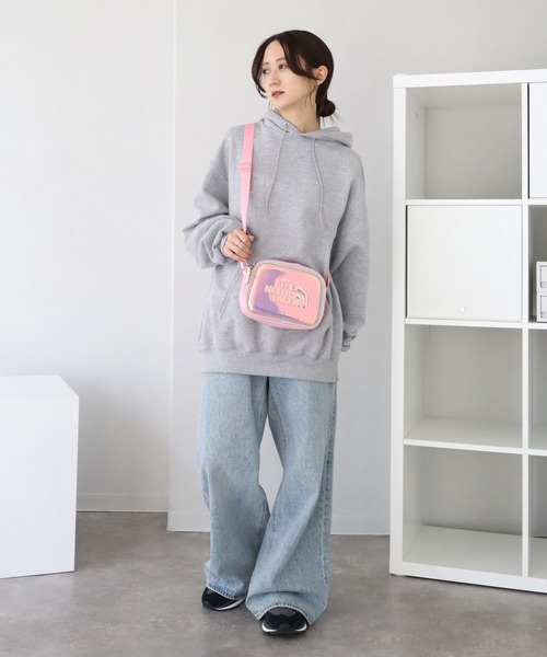 新品海外限定 ノースフェイス グロッシークロスバッグ&ウォレット セット ピンク THE NORTH FACE - 新品海外限定 ノースフェイス グロッシー